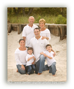 family of 6 photo poses