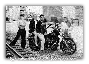 Motorcycle Family Pose