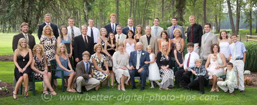 large family photo poses