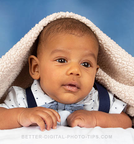 Set of poses Cute baby boy lying on a blanket Stock Photo - Alamy