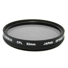 Polarizing filter for close-up photography